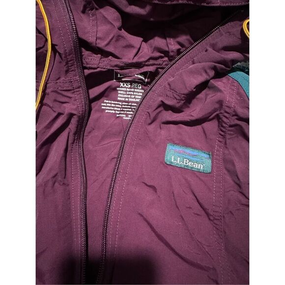L.L. Bean anorak windbreaker multi color Aztec print XXS - Picture 4 of 7